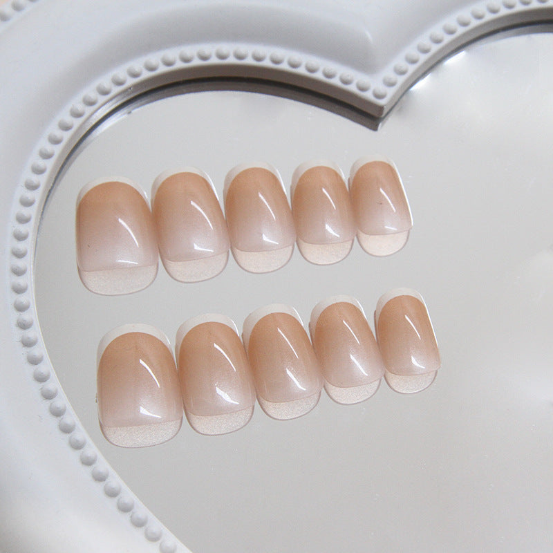 Nail 88 - Classic French Tip Press-On Nails (24Pcs) - Free Nail Kit Included
