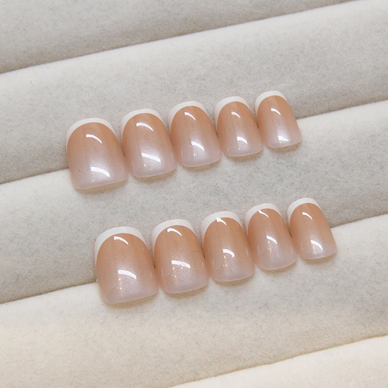 Nail 88 - Classic French Tip Press-On Nails (24Pcs) - Free Nail Kit Included