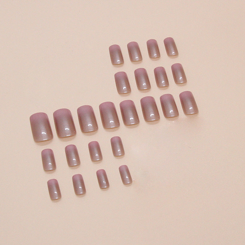 Nail 89 - Gradient Mirror Press-On Nails (24Pcs) - Free Nail Kit Included