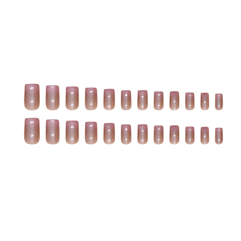 Nail 89 - Gradient Mirror Press-On Nails (24Pcs) - Free Nail Kit Included