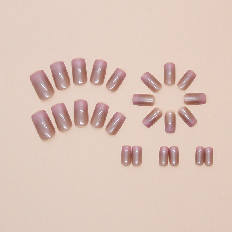 Nail 89 - Gradient Mirror Press-On Nails (24Pcs) - Free Nail Kit Included