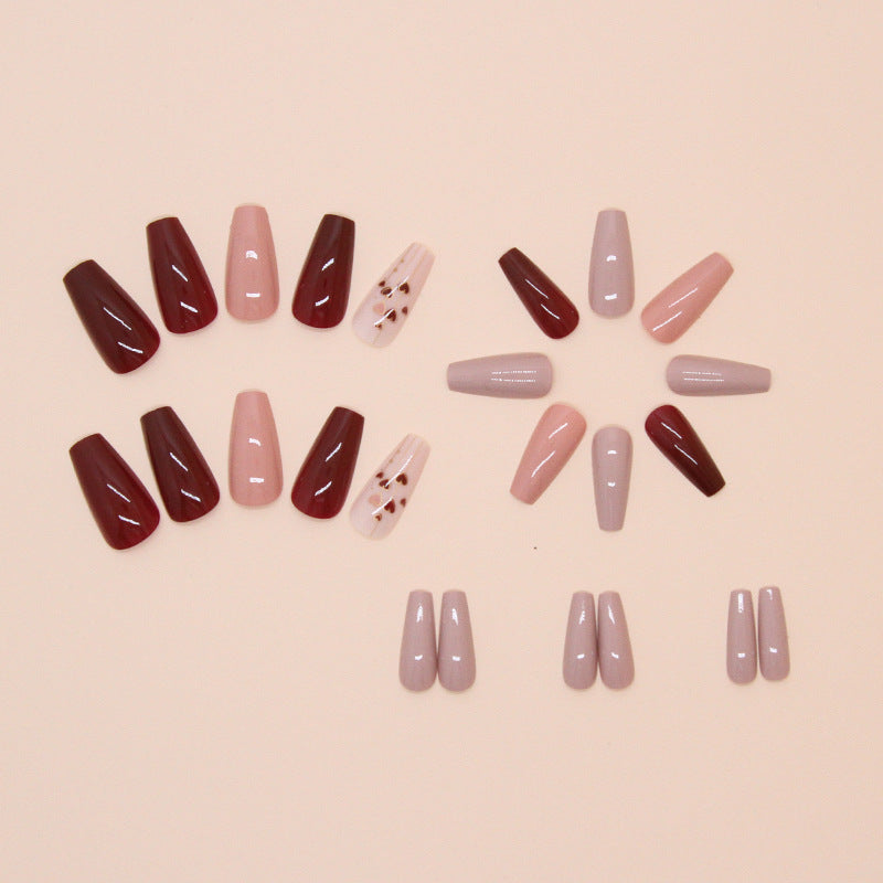 Nail 90 - Romantic Elegance Press-On Nails (24Pcs) - Free Nail Kit Included