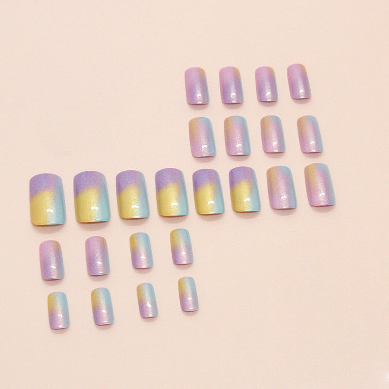 Nail 95 - Dreamy Pastel Ombre Press-On Nails (24Pcs) - Free Nail Kit Included