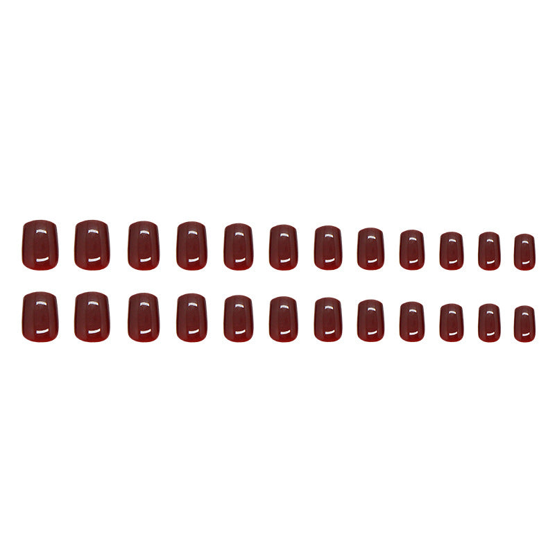 Nail 105 - Ankola Red Press-On Nails (24Pcs) – Free Nail Kit Included