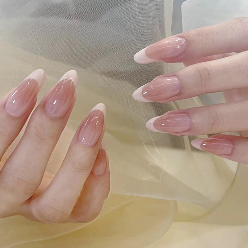 Nail 118 - Barely French Press-On Nails (24Pcs) - Free Nail Kit Included