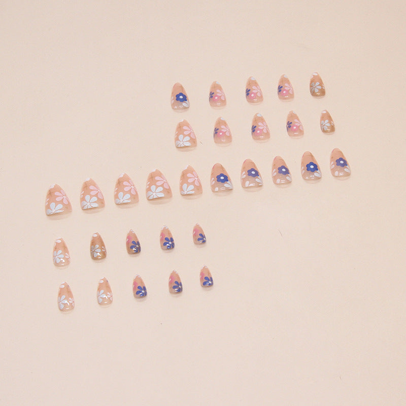 Nail 120 - Pastel Petals Press-On Nails (24Pcs) - Free Nail Kit Included