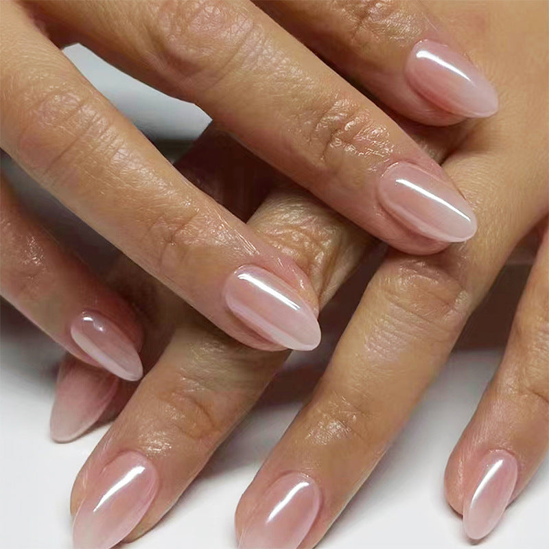 Nail 121 - Soft Blush Nude (24 Pcs) - Free Nail Kit Included