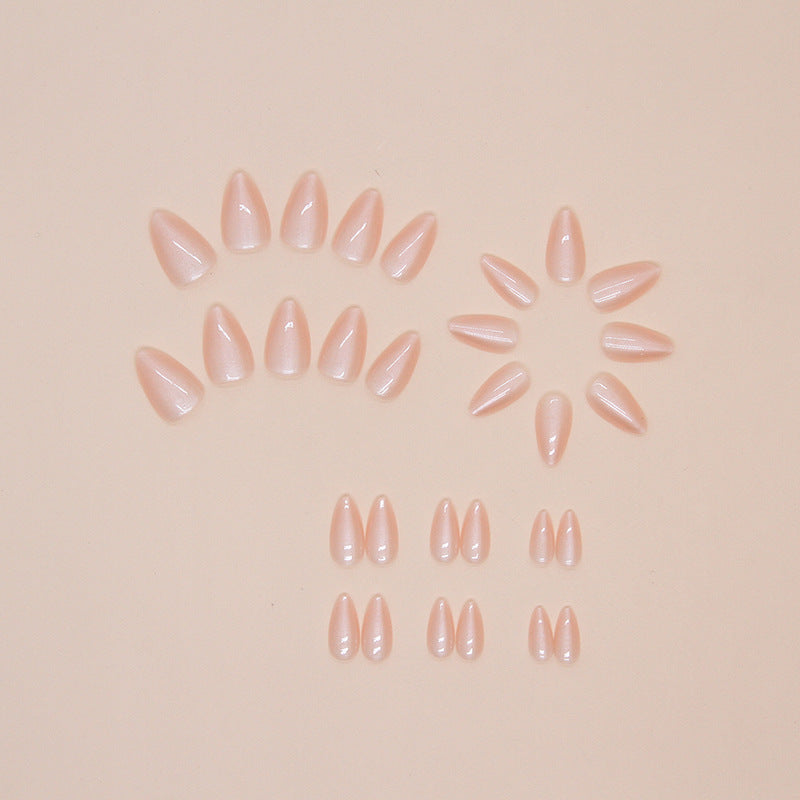 Nail 121 - Soft Blush Nude (24 Pcs) - Free Nail Kit Included