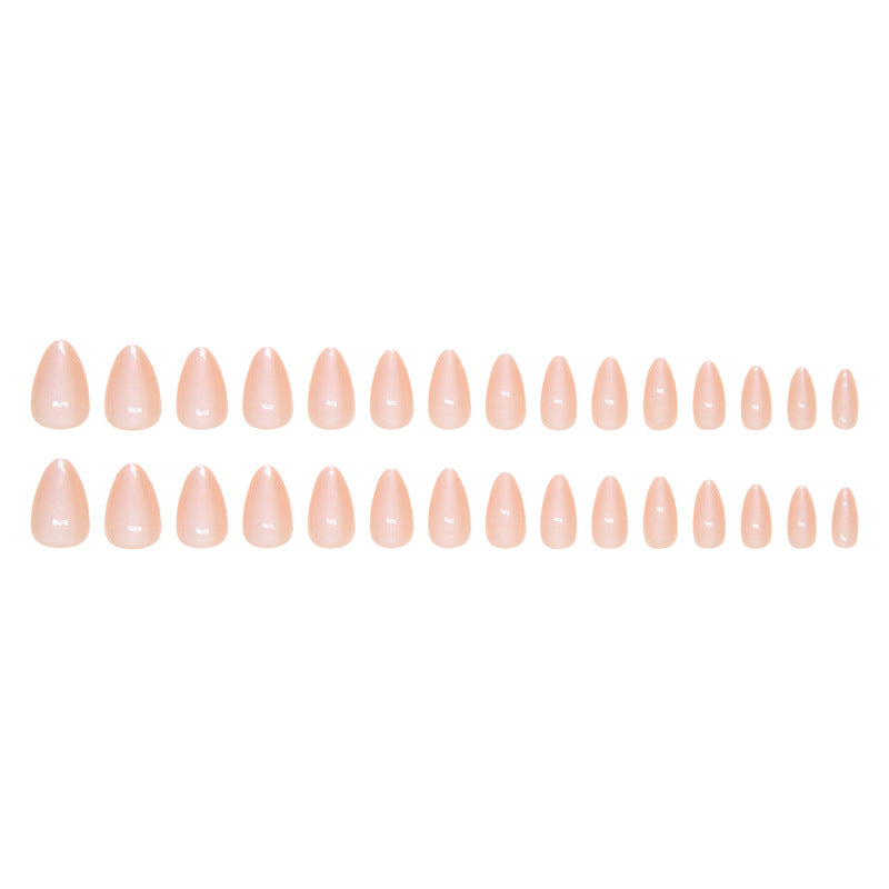 Nail 121 - Soft Blush Nude (24 Pcs) - Free Nail Kit Included