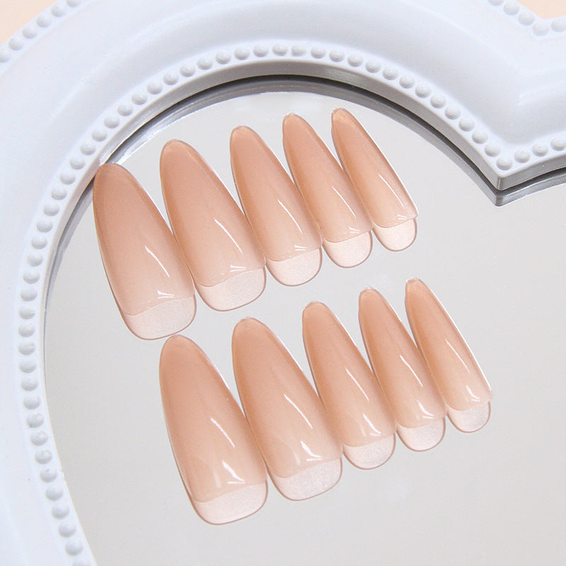 Nail 131 - Nude Illusion Press-On Nails (24 Pcs) - Free Nail Kit Included