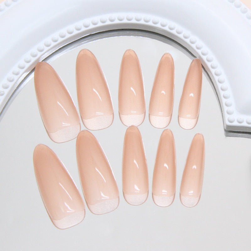 Nail 131 - Nude Illusion Press-On Nails (24 Pcs) - Free Nail Kit Included