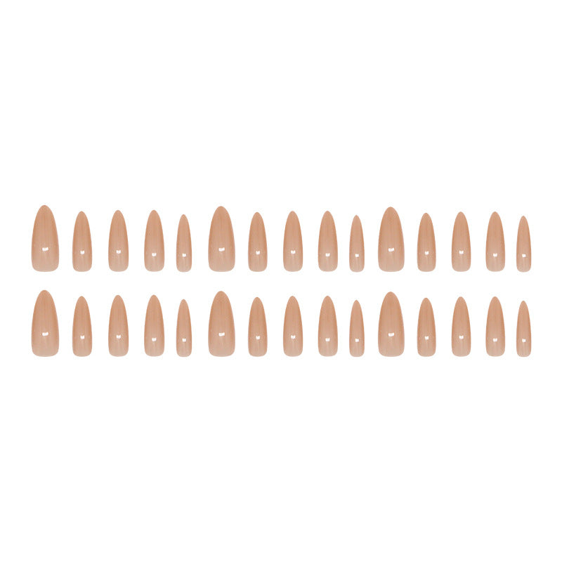 Nail 131 - Nude Illusion Press-On Nails (24 Pcs) - Free Nail Kit Included