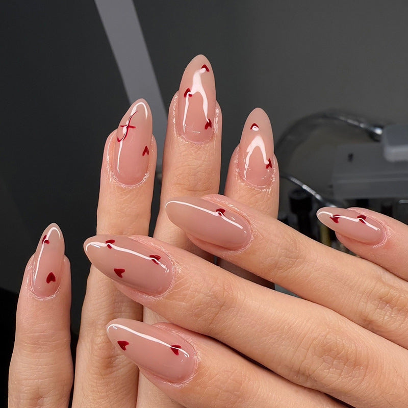 Nail 142 - Love Whisper Press-On Nails (24Pcs) - Free Nail Kit Included