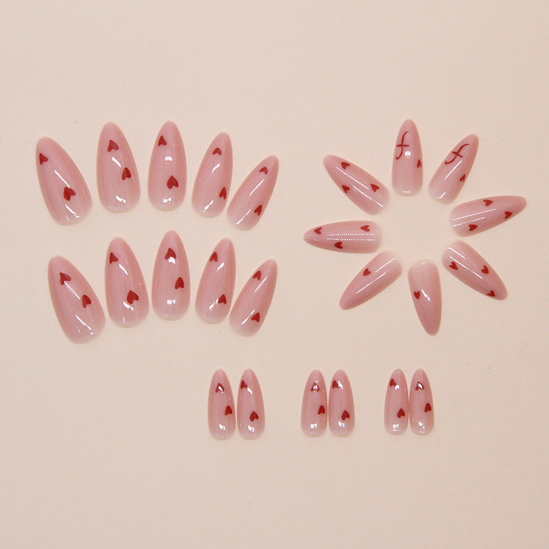 Nail 142 - Love Whisper Press-On Nails (24Pcs) - Free Nail Kit Included