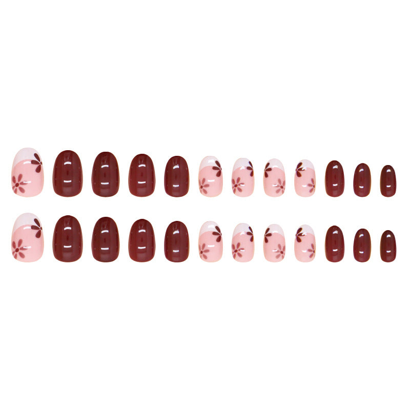 Nail 149 - Autumn Romance (24Pcs) - Free Nail Kit Included