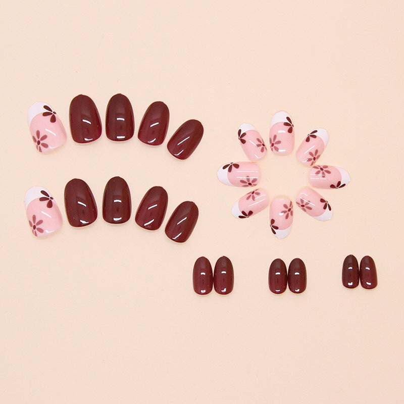 Nail 149 - Autumn Romance (24Pcs) - Free Nail Kit Included