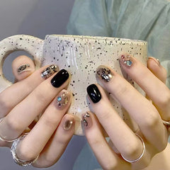Nail 151 - Symbol & Script Press-On Nails (24Pcs) - Free Nail Kit Included
