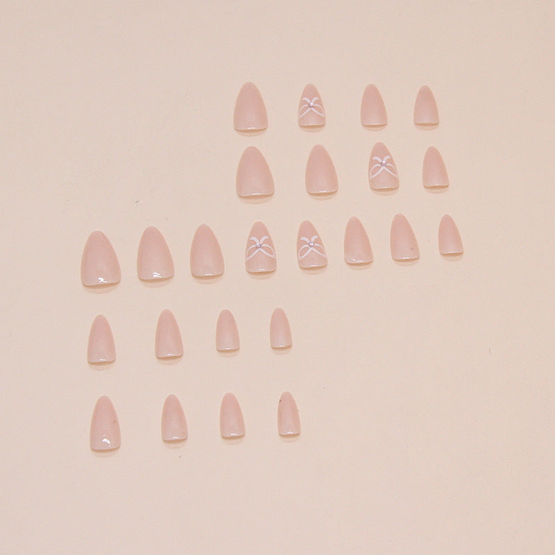 Nail 159 - Feminine Flair Press-On Nails (24Pcs) - Free Nail Kit Included
