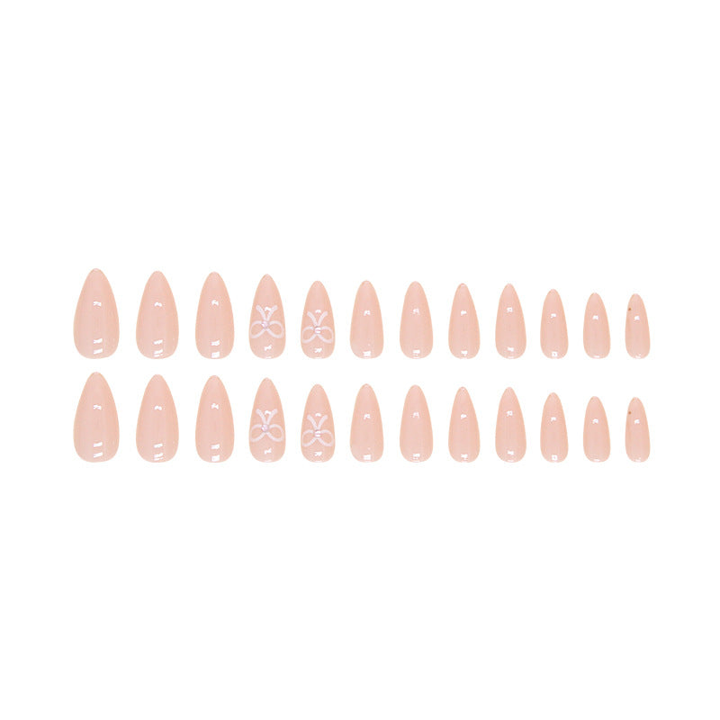 Nail 159 - Feminine Flair Press-On Nails (24Pcs) - Free Nail Kit Included