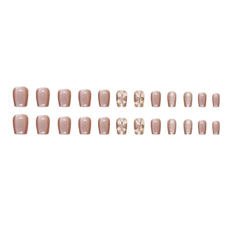 Nail 164 - Glitz Crush Press-On Nails (24Pcs) - Free Nail Kit Included
