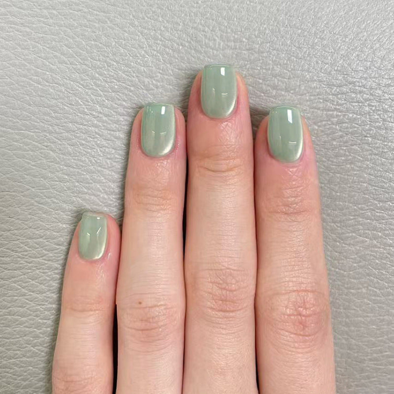 Nail 199 - Refreshing Mint Press-On Nails (24Pcs) - Free Nail Kit Included