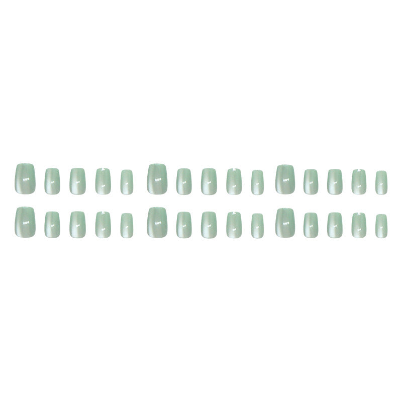 Nail 199 - Refreshing Mint Press-On Nails (24Pcs) - Free Nail Kit Included