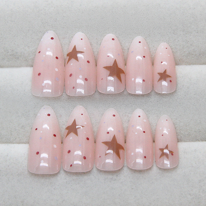 Nail 209 - Starry Night Dreams Press-On Nails (24Pcs) - Free Nail Kit Included