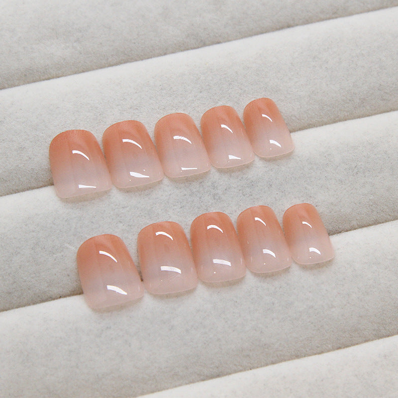 Nail 239 - Lively Bright Gradient French (24Pcs) - Free Nail Kit Included