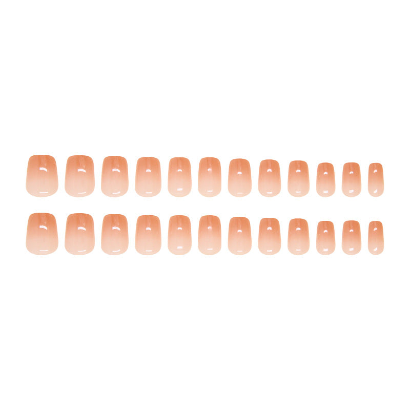 Nail 239 - Lively Bright Gradient French (24Pcs) - Free Nail Kit Included