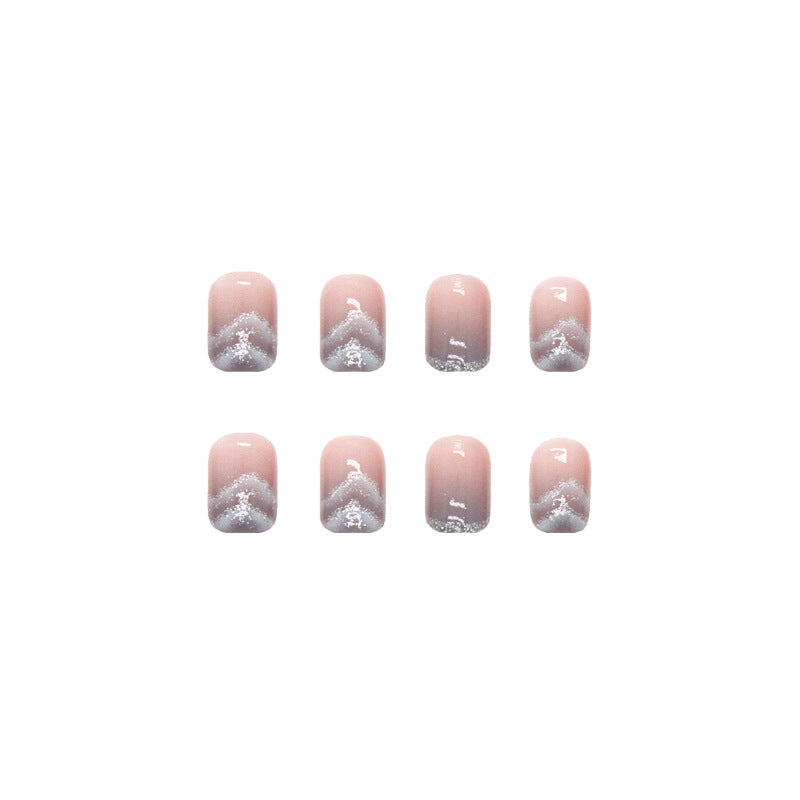 Nail 249 - Twilight Blossom (24Pcs) - Free Nail Kit Included