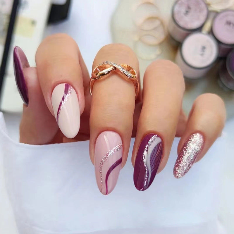 Nail 257 - Mystique Mauve (24Pcs) - Free Nail Kit Included
