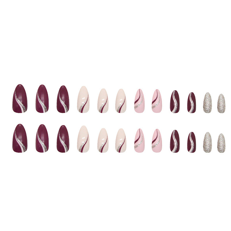Nail 257 - Mystique Mauve (24Pcs) - Free Nail Kit Included