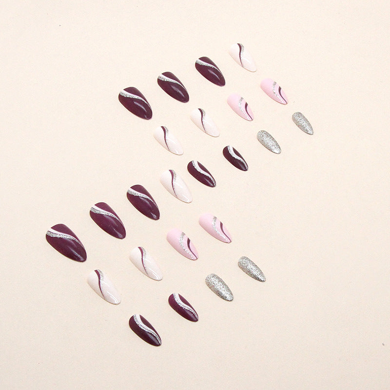 Nail 257 - Mystique Mauve (24Pcs) - Free Nail Kit Included