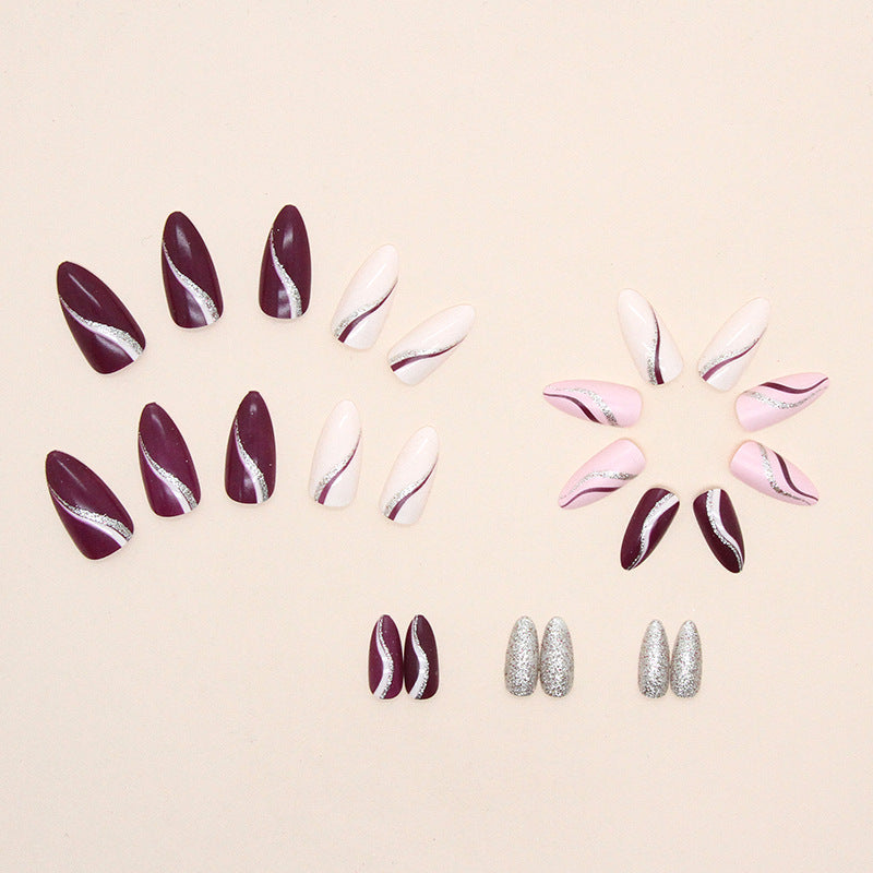 Nail 257 - Mystique Mauve (24Pcs) - Free Nail Kit Included