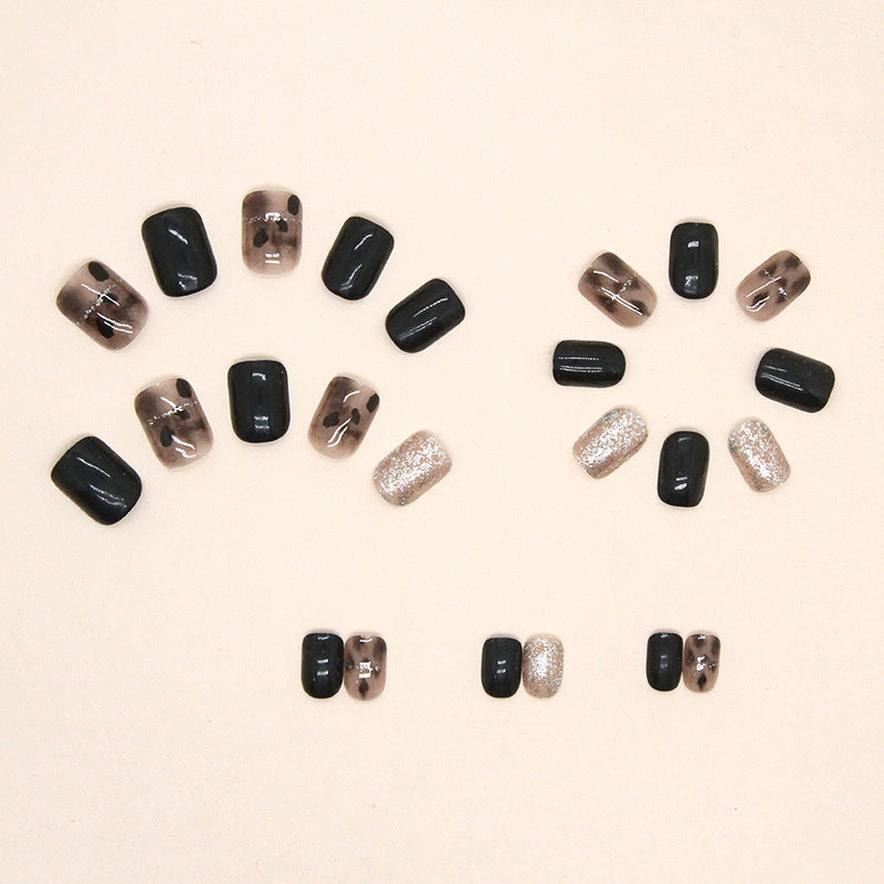 Nail 258 - Mystique Monochrome (24Pcs) - Free Nail Kit Included