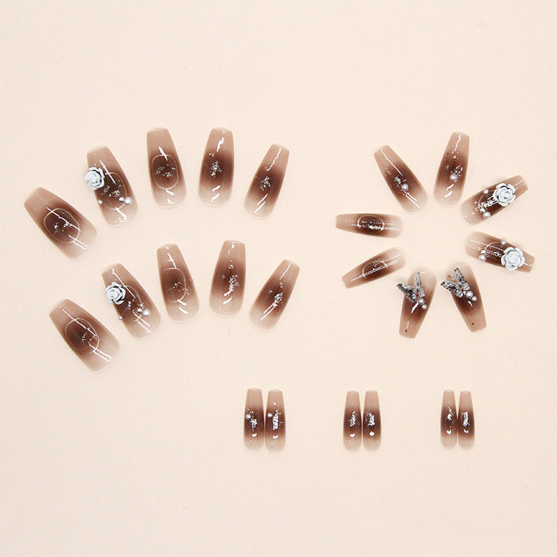 Nail 261 - Glamour Whisper (24Pcs) - Free Nail Kit Included