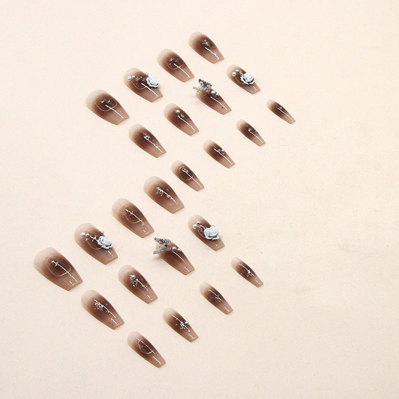 Nail 261 - Glamour Whisper (24Pcs) - Free Nail Kit Included