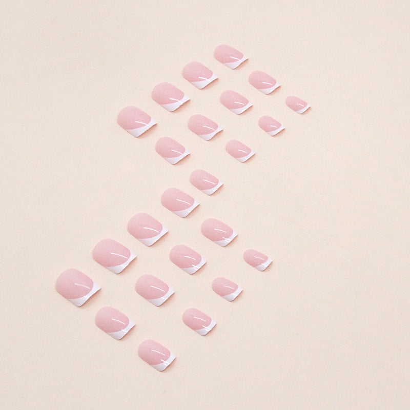 Nail 269 - French Tip Delight (24 Pcs) - Free Nail Kit Included
