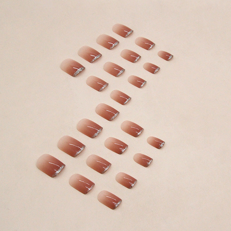 Nail 276 - Glimmering Nectar (24Pcs) - Free Nail Kit Included