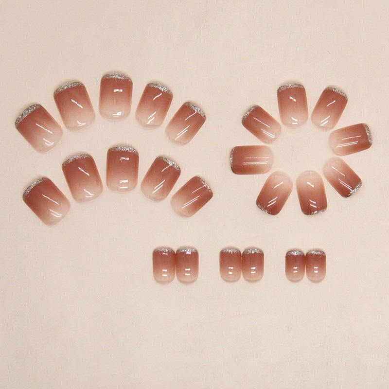 Nail 276 - Glimmering Nectar (24Pcs) - Free Nail Kit Included