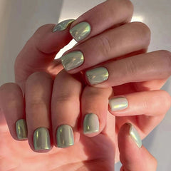 Nail 278 - Moonlit Pearl (24Pcs) - Free Nail Kit Included
