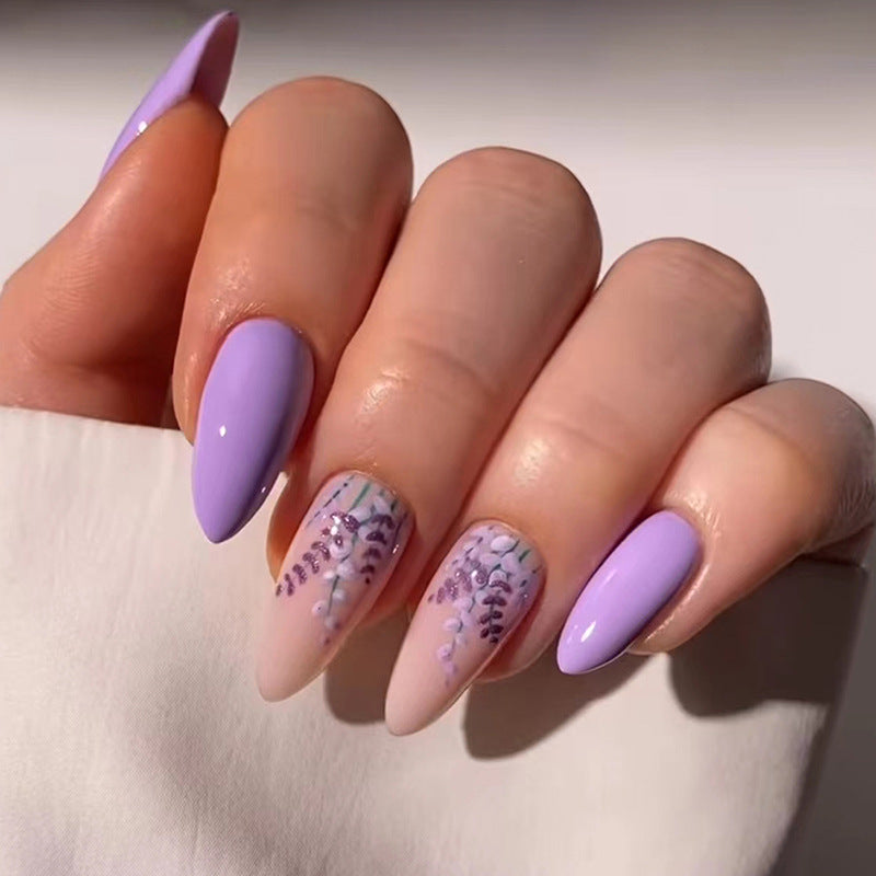 Nail 279 - Lavender Fields (24Pcs) - Free Nail Kit Included