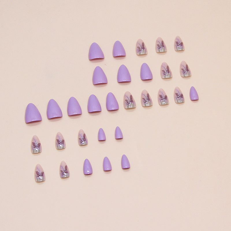 Nail 279 - Lavender Fields (24Pcs) - Free Nail Kit Included
