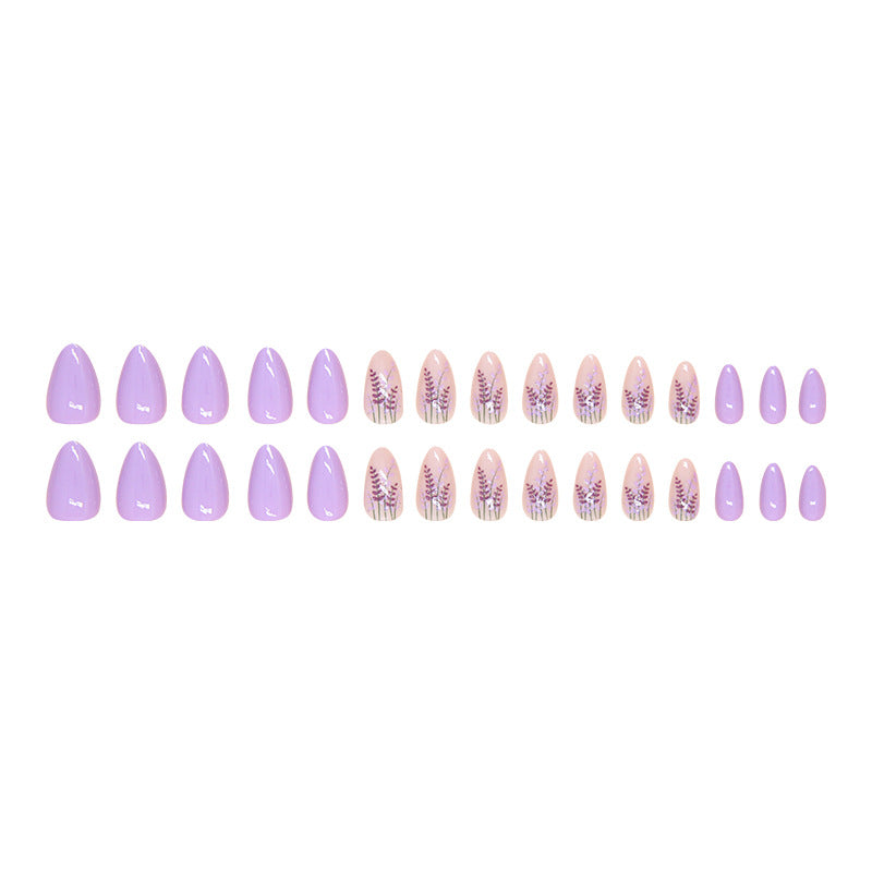 Nail 279 - Lavender Fields (24Pcs) - Free Nail Kit Included
