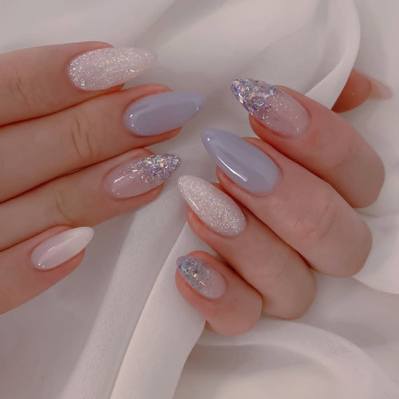 Nail 286 - Ethereal Sparkle (24Pcs) - Free Nail Kit Included