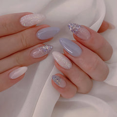Nail 286 - Ethereal Sparkle (24Pcs) - Free Nail Kit Included