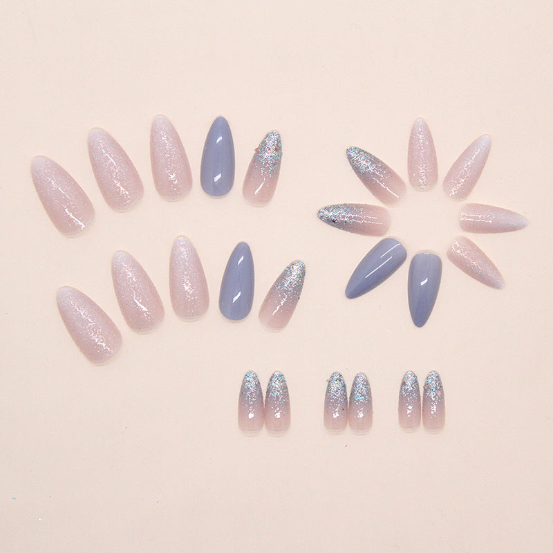 Nail 286 - Ethereal Sparkle (24Pcs) - Free Nail Kit Included