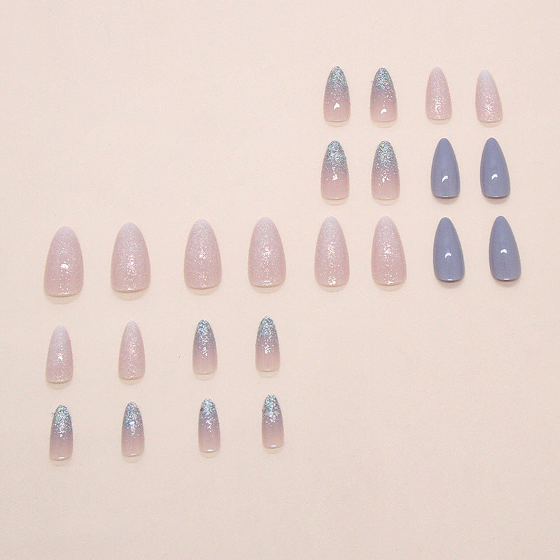 Nail 286 - Ethereal Sparkle (24Pcs) - Free Nail Kit Included