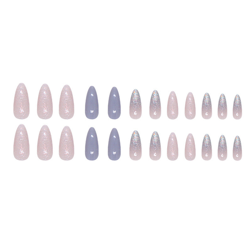 Nail 286 - Ethereal Sparkle (24Pcs) - Free Nail Kit Included