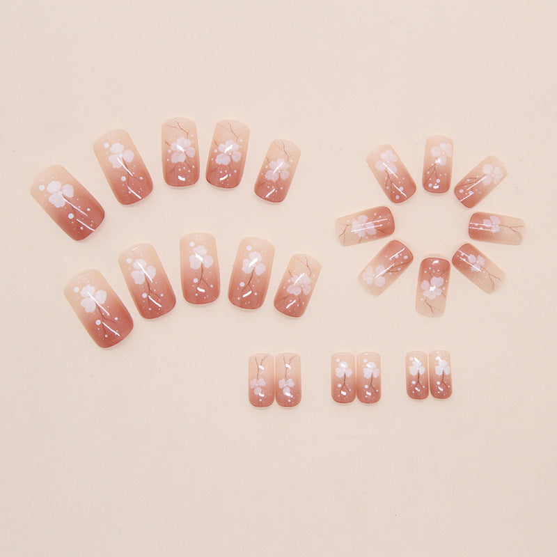 Nail 290 - Blossom Beauty (24Pcs) - Free Nail Kit Included